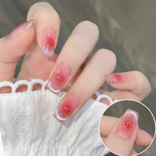 FRESCOBALDI สไตล์ใหม่แต่งเล็บรอยเปื้อนยาทาเล็บกาวเคลือบบาง Quick Smudge Nails Salon Must-Have