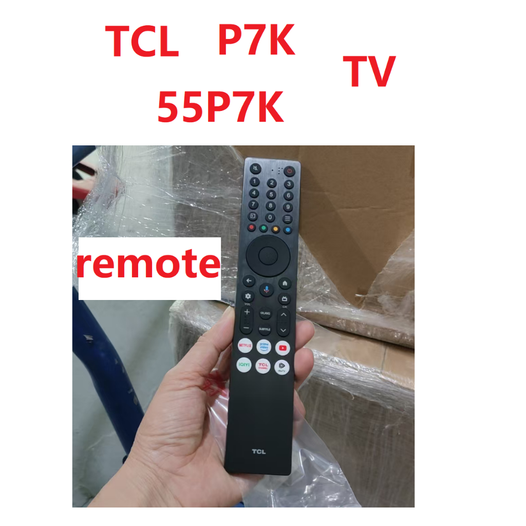 TCL TV P7K Google TV 55 นิ้ว 4K UHD QLED รุ่น 55P7K 2025 remote