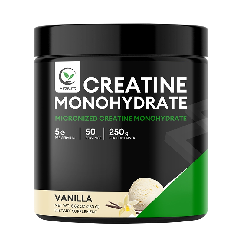 VItaLift Creatine Monohydrate Powder (รสวานิลลา) - Micronized Creatine Muscle Recovery + Muscle Builder for Men & Women | อาหารเสริมออกกําลังกาย