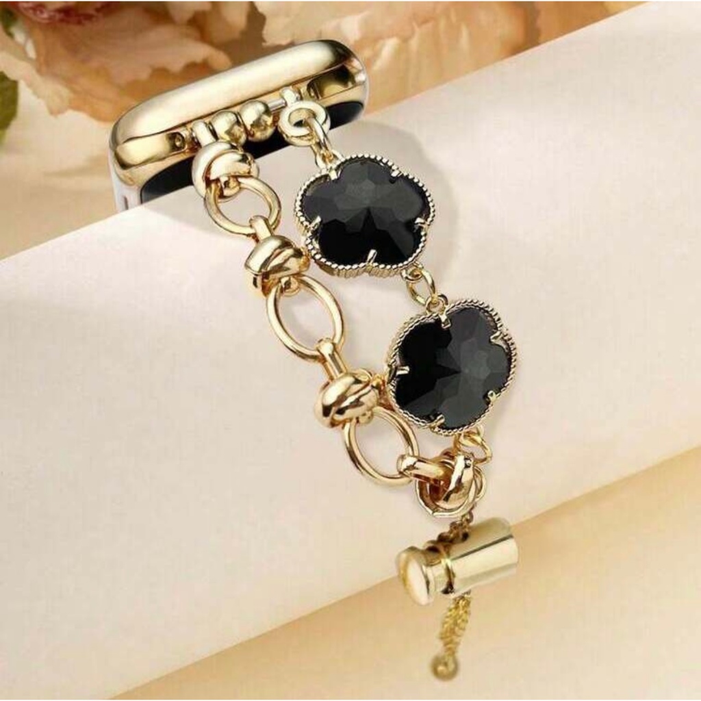 สแตนเลส Link สําหรับ Apple Watch band ผู้หญิง Series 11/10/9/8/7/6/5/4/3/2/1 SE ขนาด 38/40/41/42/44/45/46/49 มม.