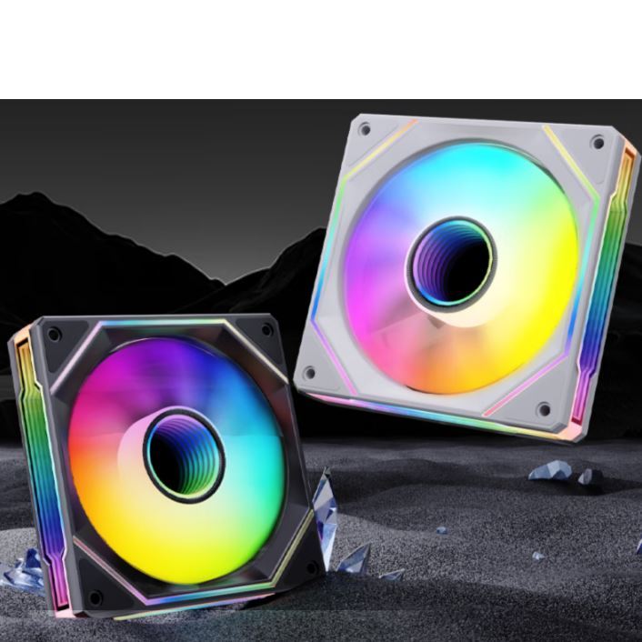 NEEDMAX PRISM 6 พัดลมเคส 120 มม. PWM ARGB เป่ากลับดูดเข้าปกติ