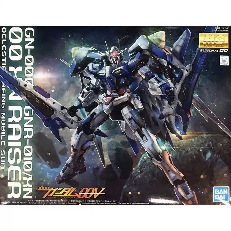 BANDAI MG 1/100 MOBILE SUIT GUNDAM GN-0000 GNR-010/XN 00 XN Raiser 00R รุ่นพลาสติก