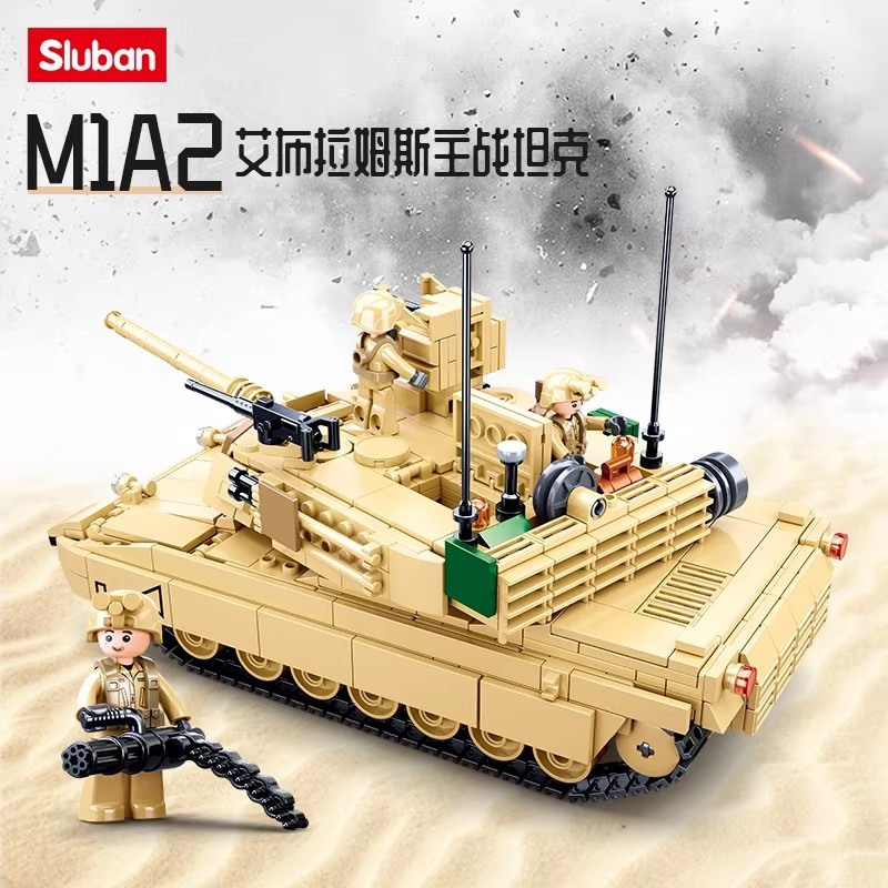 Sluban รุ่น BRICKS M1A2 บล็อกอาคารรถถังหลัก M1A2 SEP V2 ABRAMS 781 PCS M38-B0892