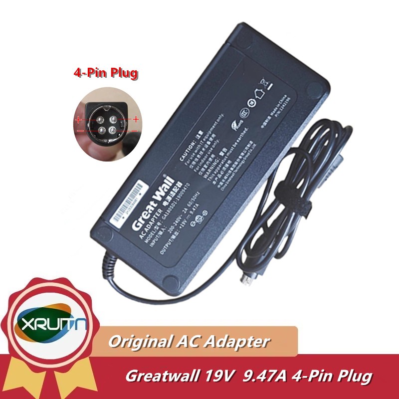 ของแท้ Great Wall GA180SD1-19009470 19V 9.47A ปลั๊ก 4 พิน 180W AC Adapter Charger สําหรับ AOC All-in