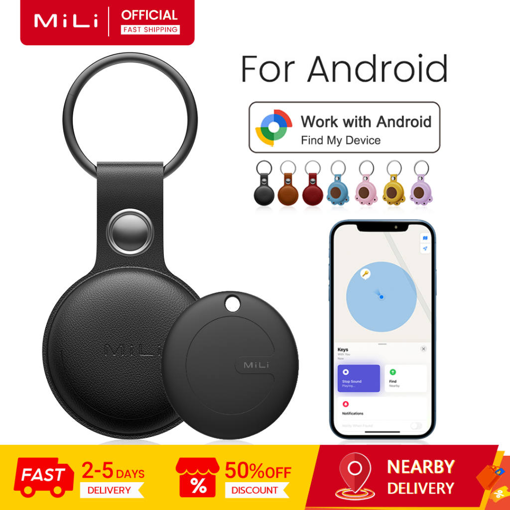 Mili MiTag (สําหรับ Android) Go GPS Bluetooth Tracker Key Finder และตัวระบุตําแหน่งสัตว์เลี้ยงทํางาน