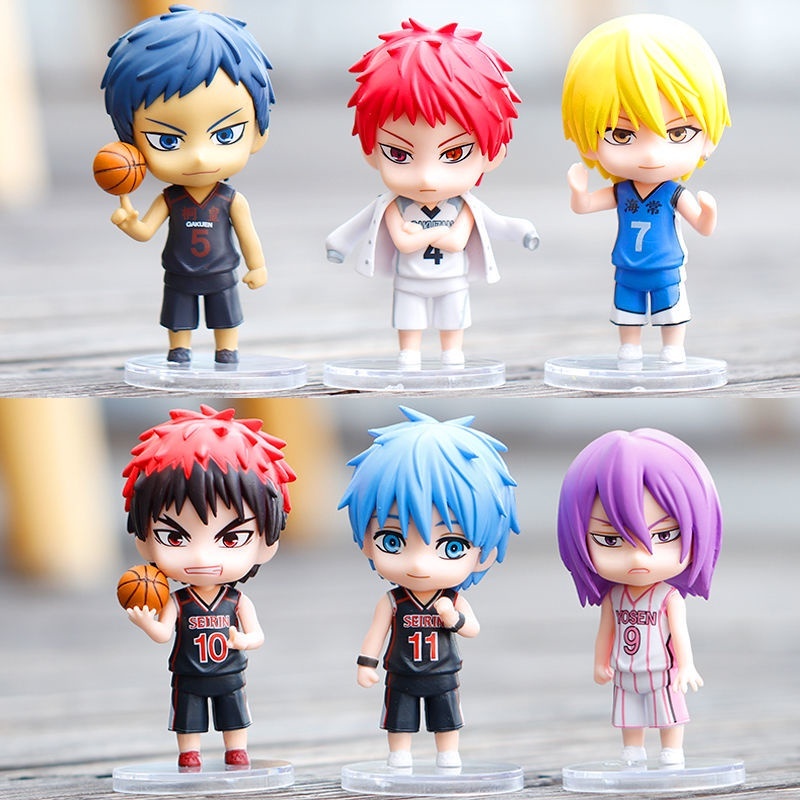 โมเดล Kuroko no Basket คุโรโกะ โนะ บาสเก็ต PVC อะนิเมะตัวเลข 5/6/9 ชิ้น รุ่น Kuroko Tetsuya Kagami Akashi Seijuro