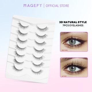 MAGEFY ขนตาปลอม แฮนด์เมด ขนมิงค์เทียม 3D ยาว หนา และงอน ดูเป…