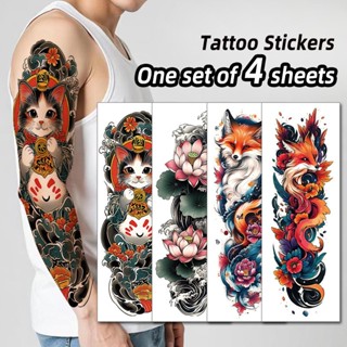 สติกเกอร์รอยสักลายสีสันสดใส ทนน้ำ สำหรับทุกเพศ ออกแบบตามแฟชั…