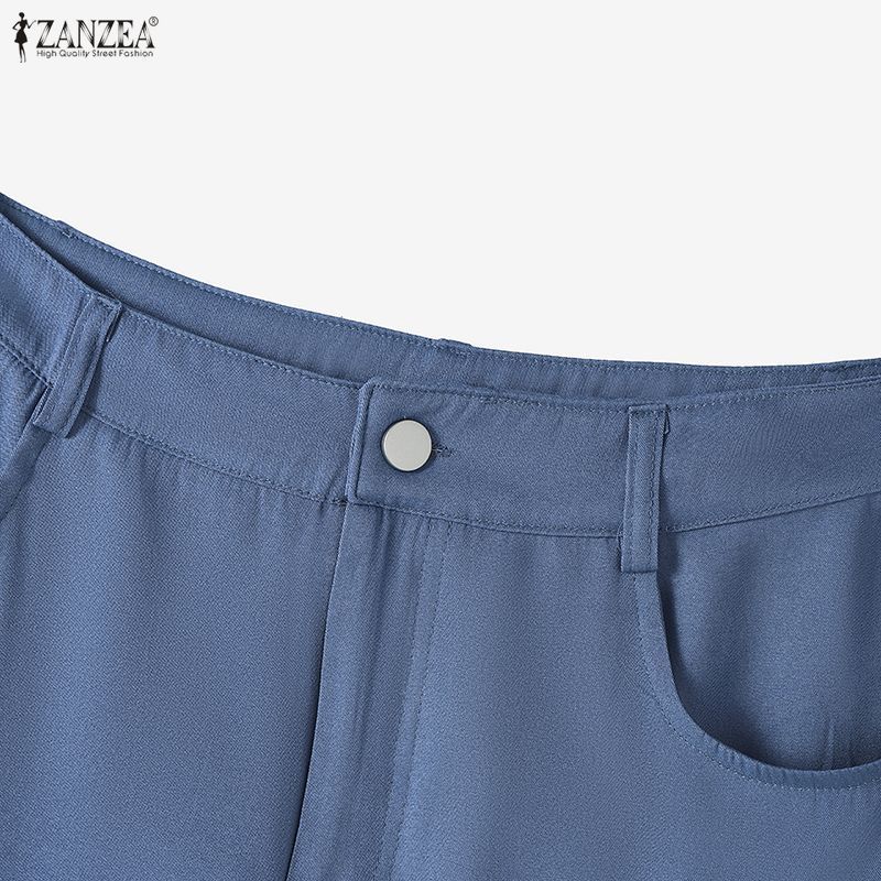 ZANZEA تنورة كورية بوهيمية بكشكش — صورة 8