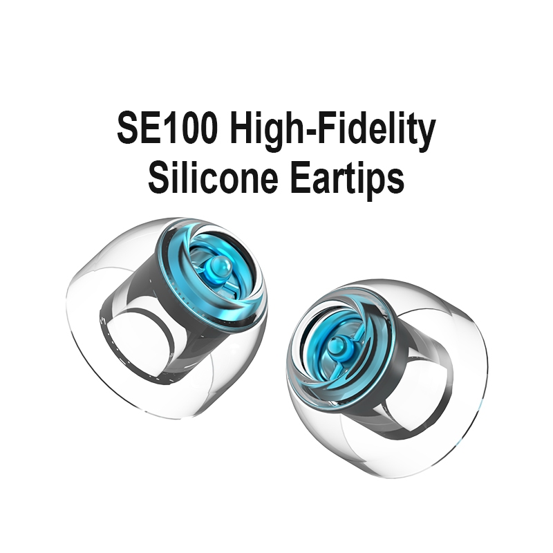 ใหม่สี Shanling SE100 Eartips ซิลิโคนสําหรับ IEM HiFi earplug หัวฉีดในตัวโลหะ Divider ลดวินาที Harmo