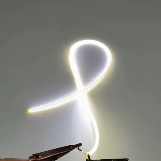 3V 100mA Same-Side Polarity LED ยืดหยุ่น - ไฟตกแต่ง DIY พร้อมการออกแบบ Bendable สําหรับ Ambient Light มีจําหน่ายใน 225/65/80/110/128/190/213/255/300/352 มม.ความยาว