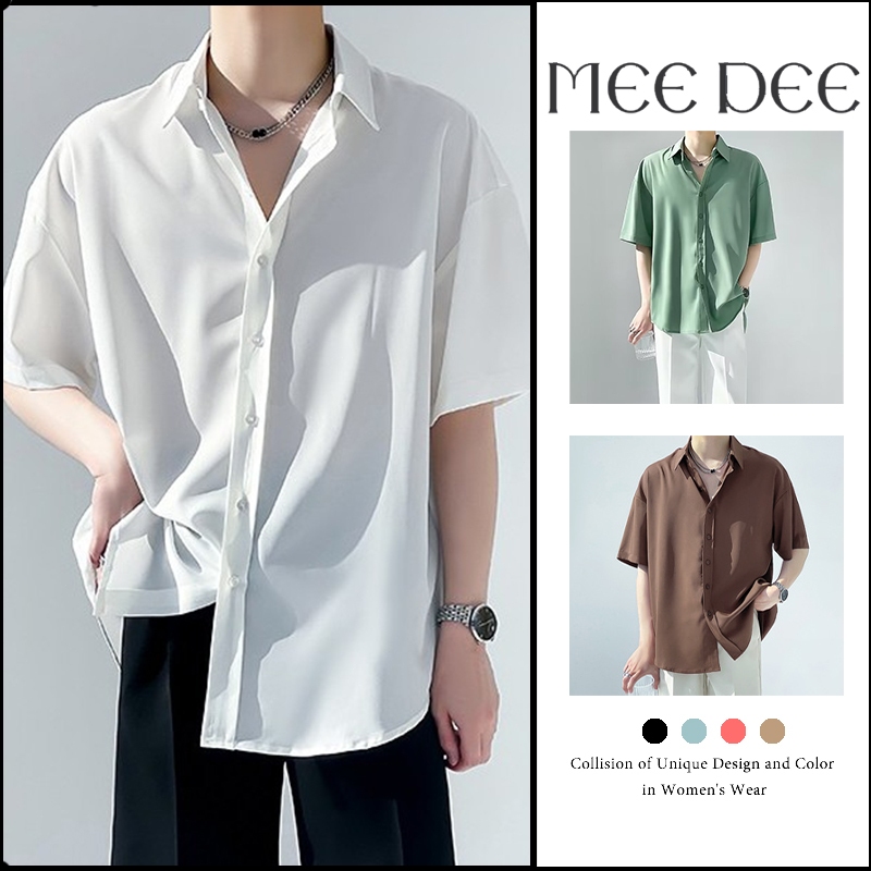 เสื้อเชิ้ตคอปกแขนสั้นน้ำหนักเบามาพร้อมโทนสีเรียบง่ายหลายสไตล์ เหมาะสำหรับทั้งงานและลำลองในฤดูร้อน