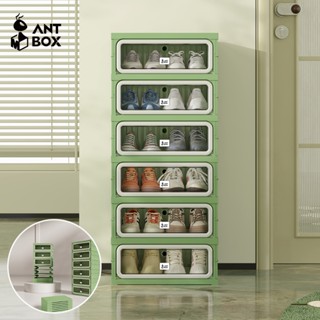 ANTBOX ตู้เก็บรองเท้าเทรนด์ใหม่ปี 2026 1 row สำหรับ สีเทาสีเ…