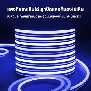 2835 220V หลอดไฟ LED นีออนสีกันน้ำ ไฟงานวัด หลอดไฟสี ตกแต่ง กันน้ำตัดง่าย กับปลั๊ก