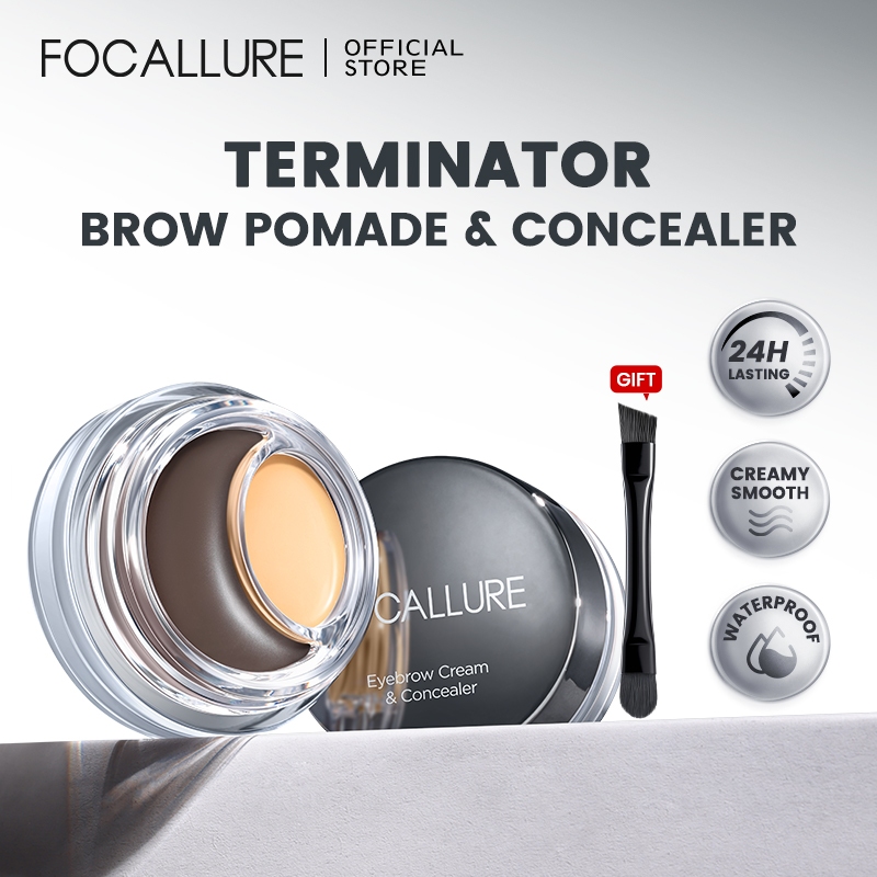 FOCALLURE Terminator Concealer & Brow Pomade 24H กันน้ํายาวนาน Smudge-proof 2-in-1 Multi-use Creamy Smooth FA-E73