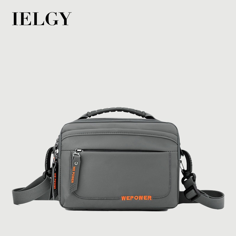 IELGY กระเป๋า ผู้สื่อสาร ผู้ชายสบายๆน้ําทนเดินทางกลางแจ้ง