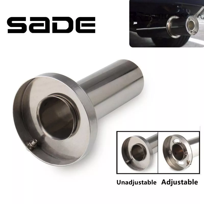 SADE ท่อไอเสียรถยนต์ เหล็กสเตนเลส ทรงกลม 3.5 นิ้ว 4 นิ้ว 4.5 นิ้ว ติดตั้งง่าย สีเงิน