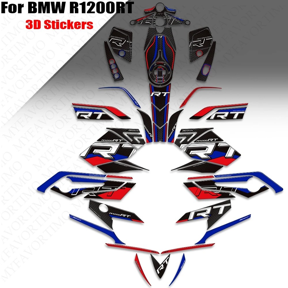 R1200 รถจักรยานยนต์สําหรับ BMW R1200RT R 1200 RT การใช้สติกเกอร์ Moto Decals ด้านข้าง Fender Mudguar