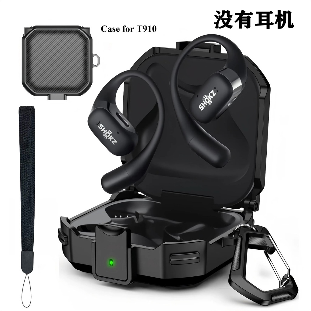 เคสสําหรับ SHOKZ OpenFit T910 แบบเปิดหู,ฝาครอบป้องกันแรงกระแทกเข้ากันได้กับ Shokz OpenFit T910