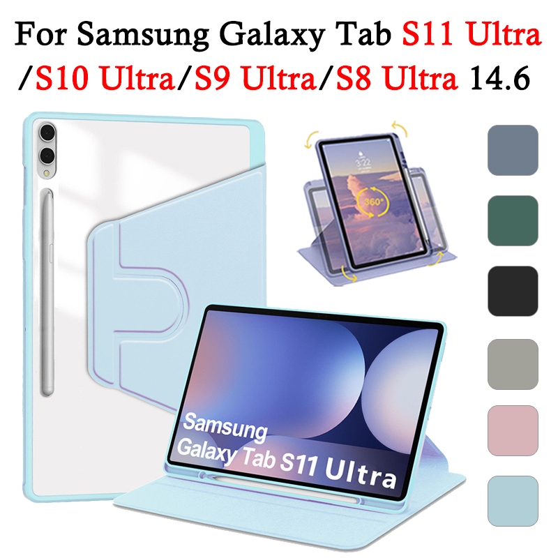 สําหรับ Samsung Galaxy Tab S11 Ultra / S10 Ultra / S9 Ultra / S8 Ultra 14.6 อะคริลิค 360° เคสแท็บเล็