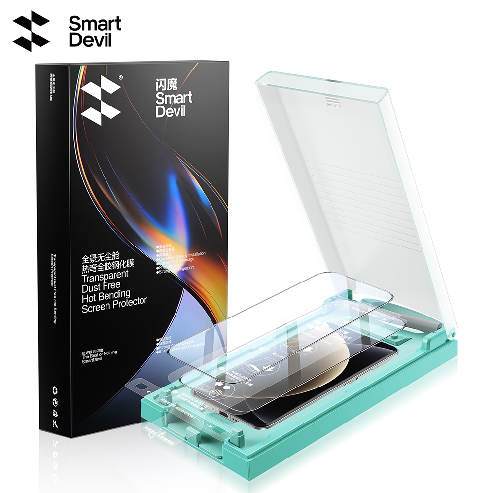 Smartdevil Quick ติดตั้ง 9D กระจกนิรภัยสําหรับ Xiaomi 15/15 Ultra ครอบคลุมแบบเต็มหน้าจอโค้ง Drop Proof