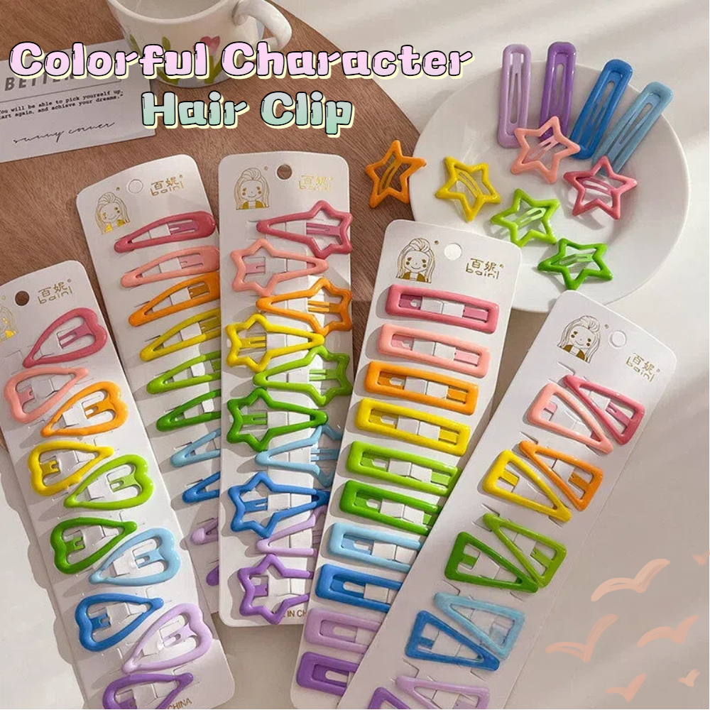 กิ๊บติดผมลายดาวสีสันสดใส ออกแบบมาอย่างอ่อนโยนต่อเส้นผม เหมาะสำหรับหน้าม้าและทรงผมที่มีชั้น