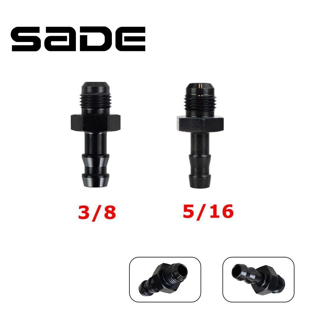 SADE อะแดปเตอร์ข้อต่อท่อน้ํามันเชื้อเพลิง AN6 Flare เป็น 3/8 อลูมิเนียม -6 AN ตัวผู้ เป็น 3/8 นิ้ว 5/16 นิ้ว อุปกรณ์เสริม สําหรับรถยนต์