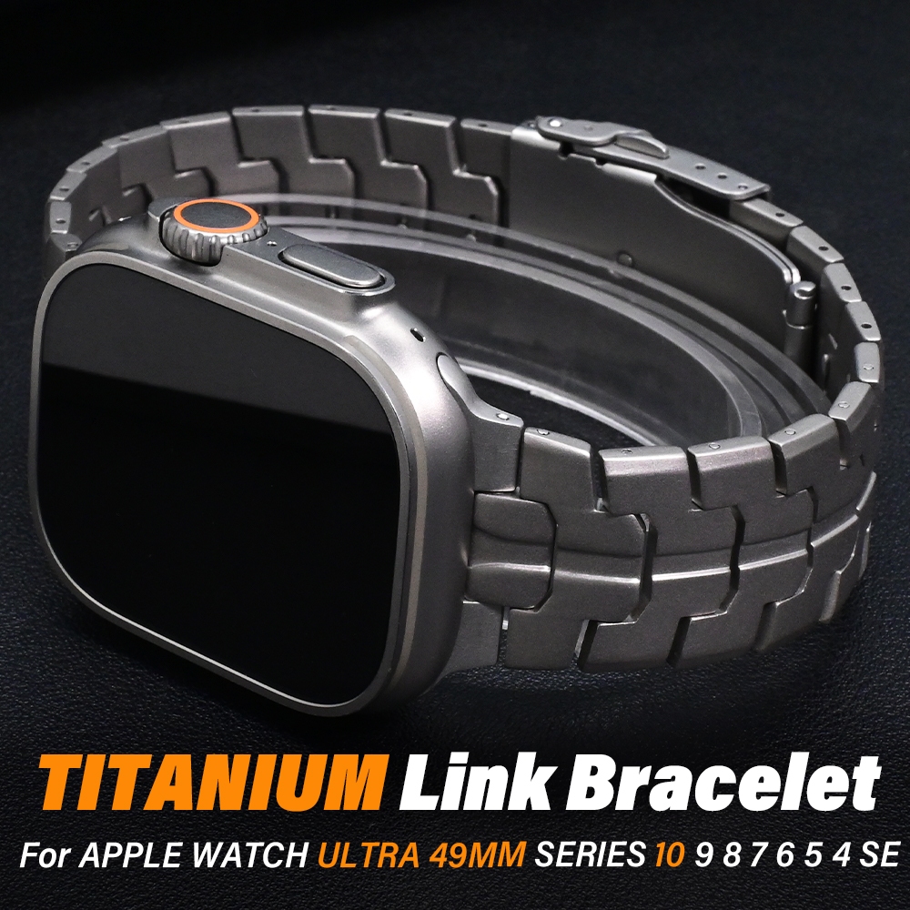 Ultra Light Titanium BandเหมาะสําหรับApple Watch S11 10 46 มม.สแตนเลสUltra3 49 มม.9th Generation s8 