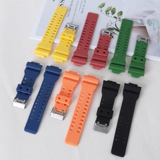 สําหรับ Casio G-shock GA110 GA200 GA400 GA300 GD110 GA700 G8900 GLS100 GD100 GLS8900 ซิลิโคนเปลี่ยนสายนาฬิกาสายรัดข้อมือ