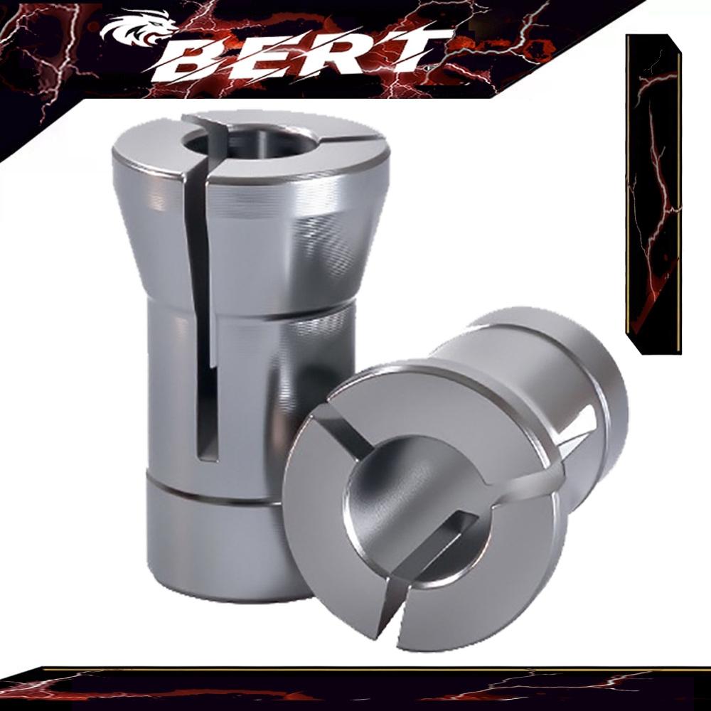 BERT ｜1 รายการ อะแดปเตอร์หัวจับคอลเล็ต พร้อมน็อตเราเตอร์เครื่องแกะสลัก หัวจับคอลเล็ตเครื่องเจียร แบบเปลี่ยน