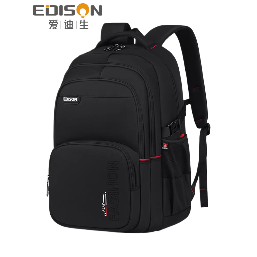 EDISON กระเป๋าเป้นักเรียน มัธยม นักศึกษา กันน้ำ น้ำหนักเบา ใส่โน้ตบุ๊คได้ ความจุใหญ่ หลายช่อง ทนทาน สำหรับผู้ชายผู้หญิง – โปรปัง
