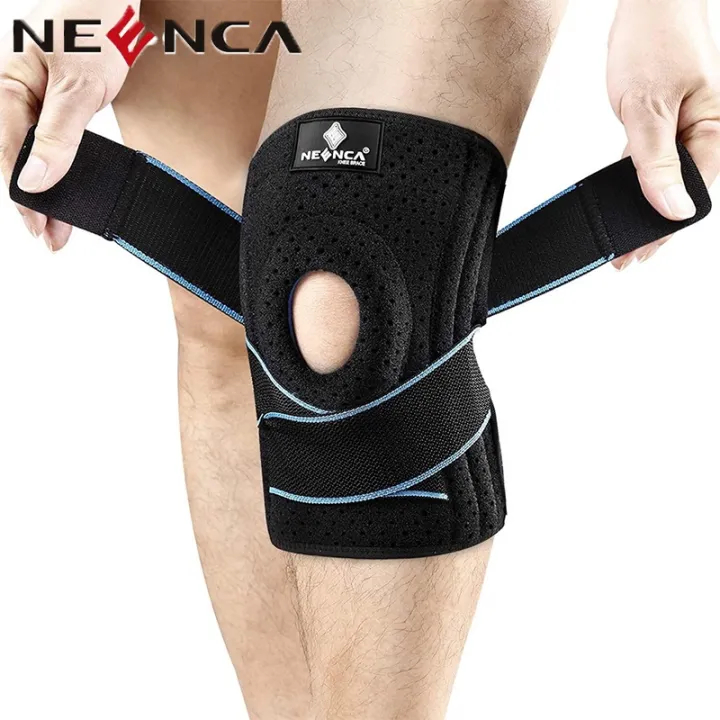NEENCA Professional เข่ารั้งสำหรับลดอาการปวดเข่า ออกแบบมาพร้อมแผ่นเจลป้องกันและตัวยึดข้าง สำหรับผู้ป่วยโรคข้ออักเสบ หรือฟื้นฟูหลังจากการบาดเจ็บ