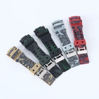 สําหรับ Casio G-shock GA110 GA200 GA400 GA300 GD110 GA700 G8900 GLS100 GD100 GLS8900 ซิลิโคนเปลี่ยนสายนาฬิกาสายรัดข้อมือ