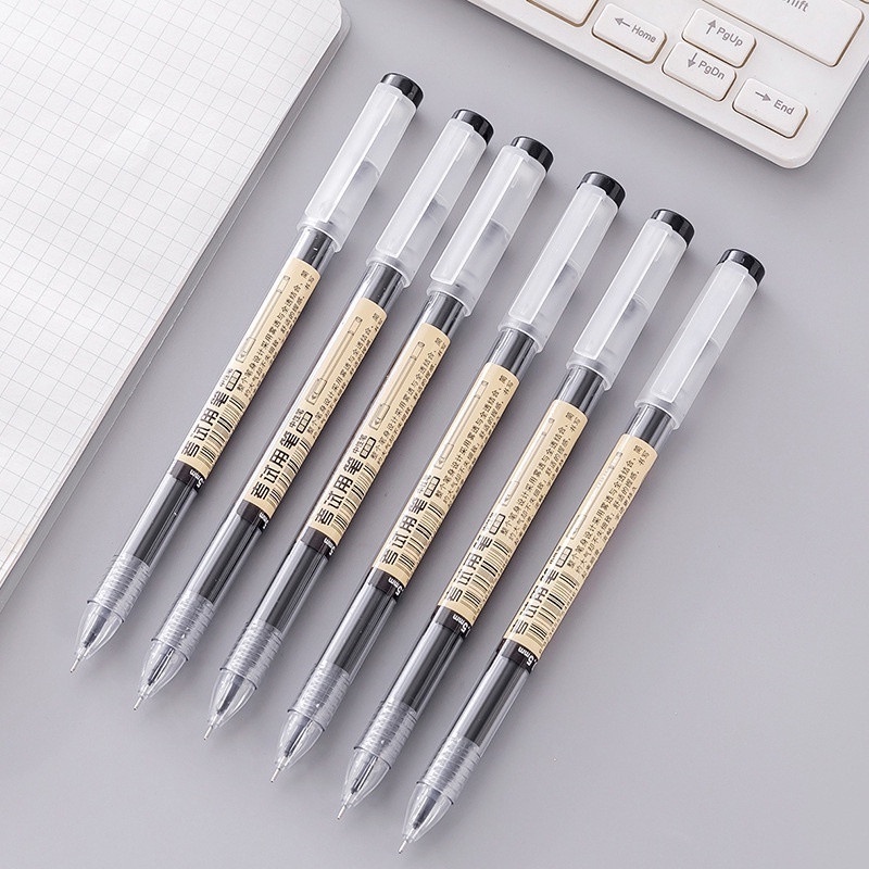 ปากกาเจล 0.35 มม. 0.5 มม. ปากกาหมึกดำสีฟ้าสีแดงปากกาหมึกความจุสูงปากกานักเรียนเครื่องมือเขียนเครื่องเขียน ราคา ถูกที่สุด ดีลบีเคเค แกลเลอรีภาพที่ 4
