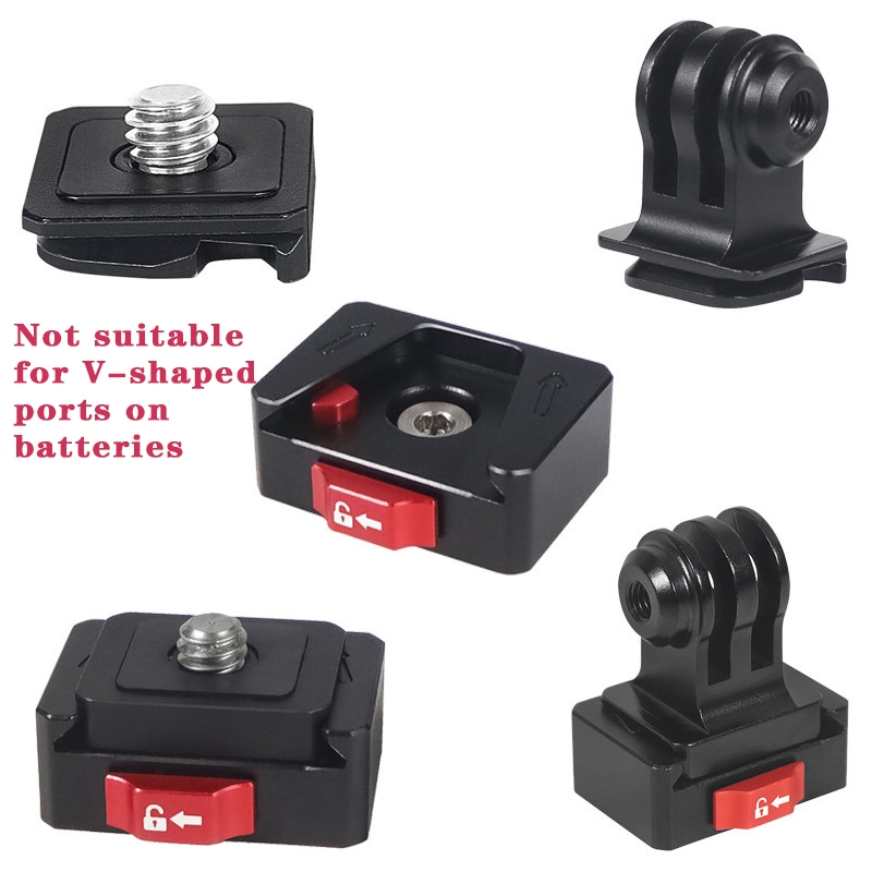 NovelGal Mini Monitor Mount Plate Quick Release Clamp Fast Switch ติดตั้งระบบ 1/4 สกรูสําหรับ Gopro13 SLR กล้องขาตั้งกล้องสไลด์หลอด Stabilizer