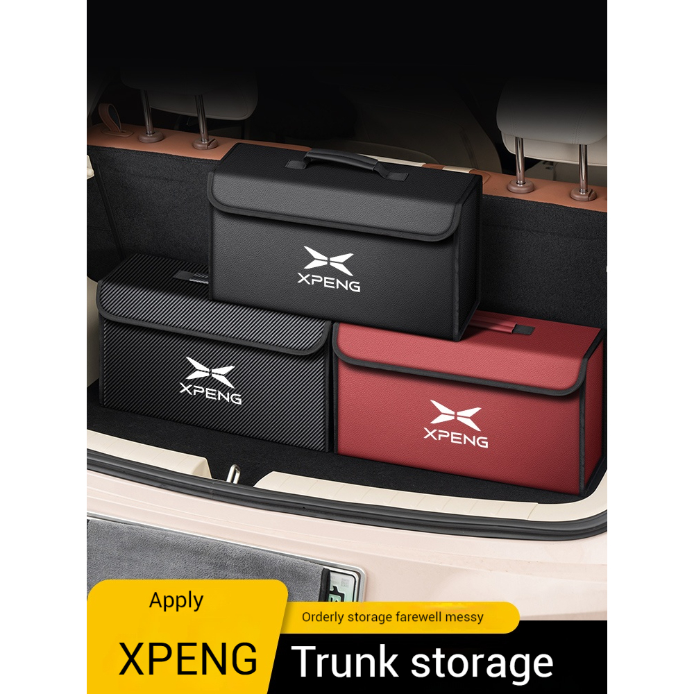 สําหรับ xpeng รถ Trunk กล่องเก็บ Organizer กระเป๋าคอนเทนเนอร์แบบพับได้อุปกรณ์ตกแต่งภายในรถยนต์