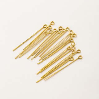 100ชิ้น เข็มเลข 9 ชุบทองแท้ 18K 16-50มม. ไม่ลอกดำ อะไหล่ DIY…