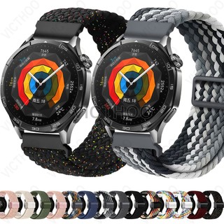 สายรัดข้อมือเปลี่ยนสายไนลอนสำหรับ Huawei Watch GT GT2 GT3 Pro GT4 GT5 GT6 Pro 46mm 43mm 42mm GT2e