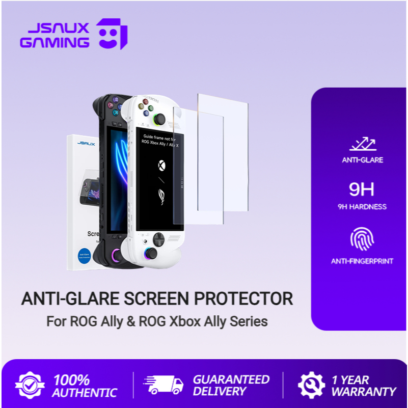 JSAUX  ROG Ally ตัวป้องกันหน้าจอ 2 แพ็คตัวป้องกันหน้าจอป้องกันแสงสะท้อนสําหรับ ROG Ally & ROG Ally X&ROG Xbox Ally&ROG Xbox Ally X-GP0113 GP0111