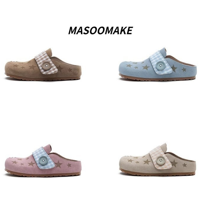 รองเท้าแตะผู้หญิง Birkenstock รองเท้าเบิร์กสต็อก แบบปิดหัว สวมใส่ง่าย พื้นเรียบ ใส่สบาย