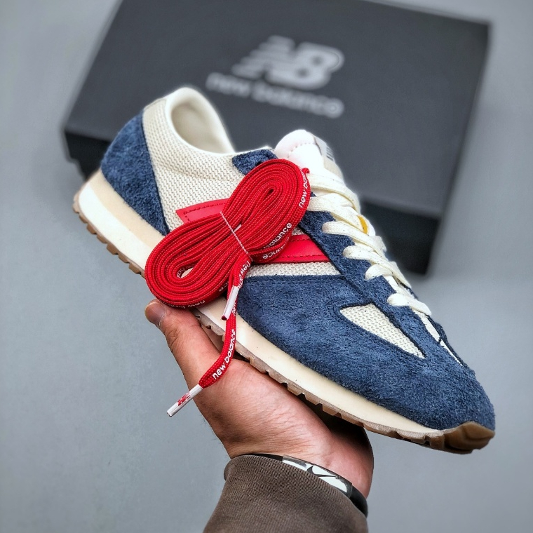 New Balance NB471 รองเท้าวิ่งลําลองสําหรับบุรุษและสตรีสีน้ําเงินสีแดง