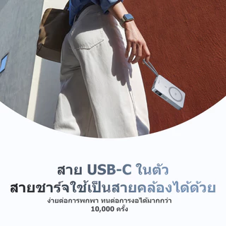 【New!!】UGREEN 10000mAh มีสายในตัว Magflow Magnetic Wireless Fast Charging Power Bank 30W USB-C หน้าจอดิจิตอล Space Grey พาวเวอร์แบงค์แม่เหล็ก สําหรับ iPhone 17 Pro Max 16 Pro