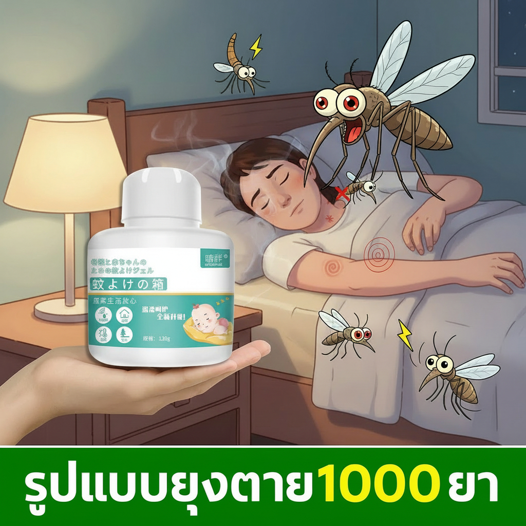 🦟ซื้อ 1 แถม 1 เจลกันยุงสุดพลัง ปลอดภัย 100%‼️NANA เจลไล่ยุง ไล่ยุง เจลกันยุง ยากันยุง เจลเกลือหอม  สูตรอ่อนโยน ไม่มีสารอันตราย ใช้ได้ทั้งเด็กและสัตว์เลี้ยง