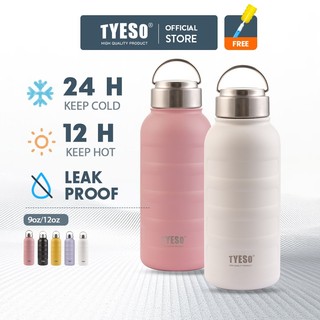 TYESO® 34oz Vacuum Insulated Flask Wide Mouth Water Bottle With Handle Cold/Hot TS-8815/8816