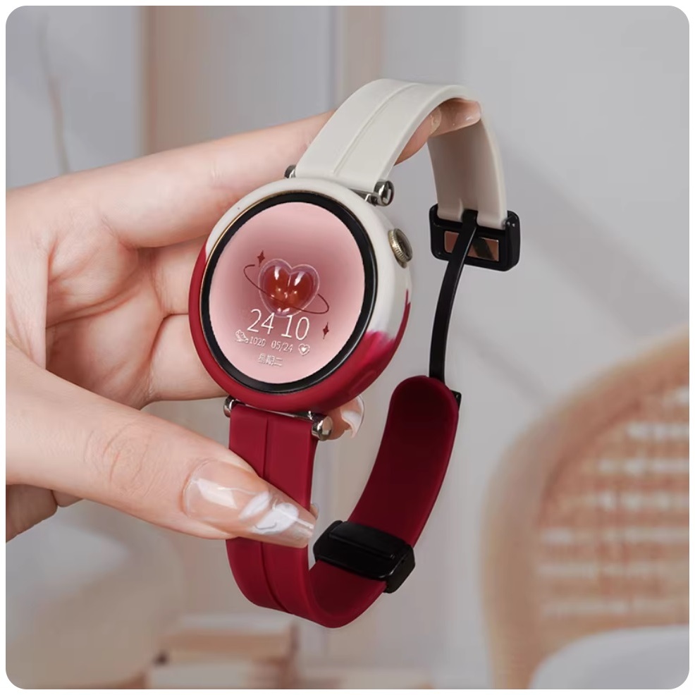 Magnetic Silicone Strap+Case Huawei Watch GT 6 สาย / Huawei Watch GT 5 / Huawei Watch GT 4 สาย / เคส