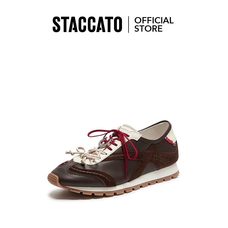 Staccato Gat Sneakers for Women รองเท้าผ้าใบผู้หญิง ส้นแบน EZA09