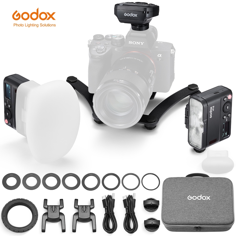 Godox MF12-DK1 MF12 ระบบแฟลชทันตกรรม TTL แฟลช 2.4 GHz Wireless Control Speedlight