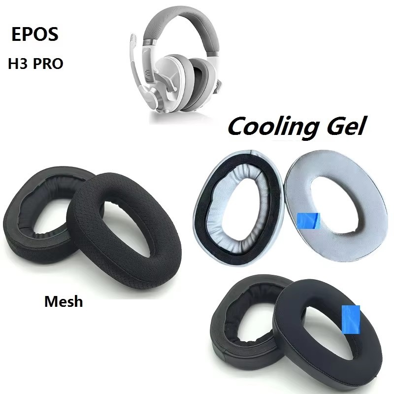 แผ่นรองหูฟังเบาะสําหรับ Sennheiser EPOS H3/H3 PRO หูฟังเปลี่ยนคุณภาพสูง Earcovers Earmuffs หมอนหูเบา