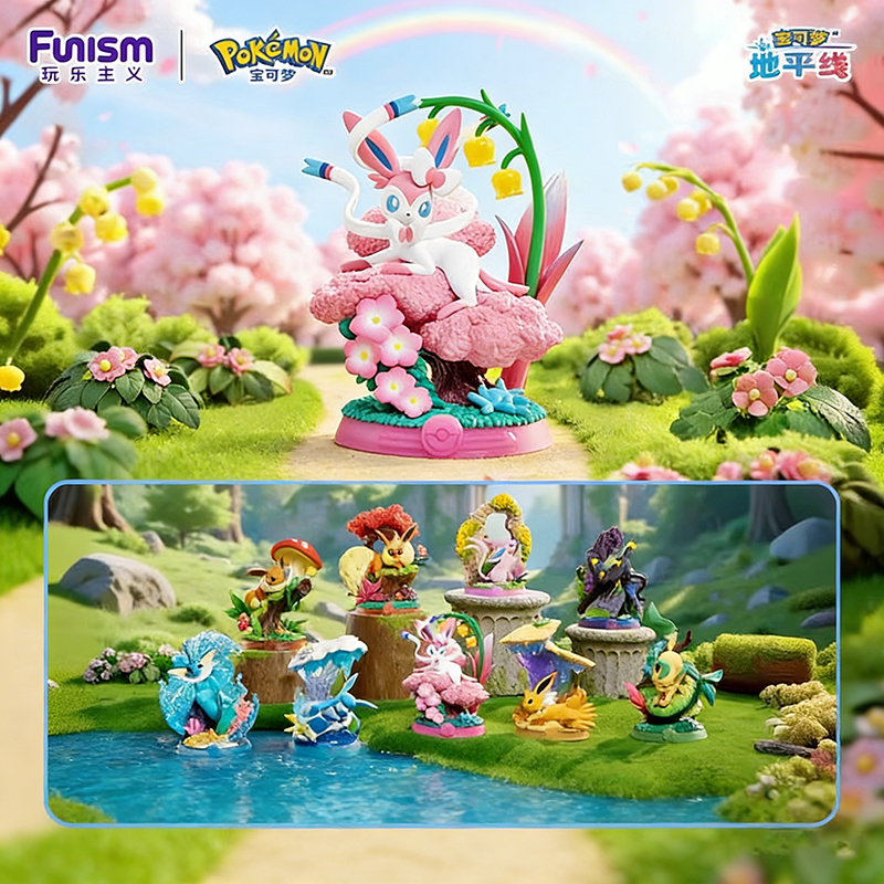 Pokemon Blind Box (Eevee/Sylveon/Umbreon/Espeon/Glaceon/Leafeon/Jolteon/Vaporeon) ของเล่นเด็กของขวัญ