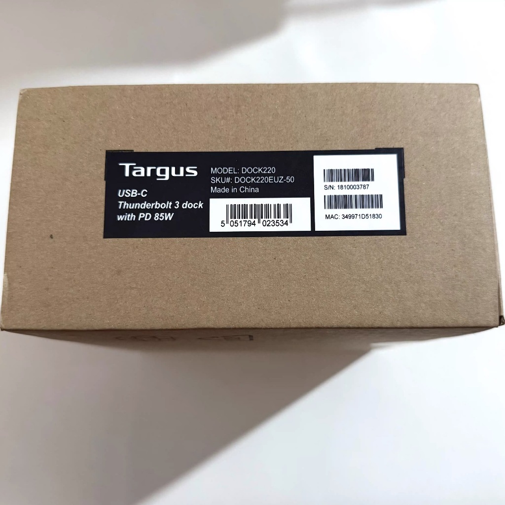 Targus Targus Displaylink Dock220 Thunderbolt 3 Docking Station 85W PD Power Supply Apple MAC คอมพิว